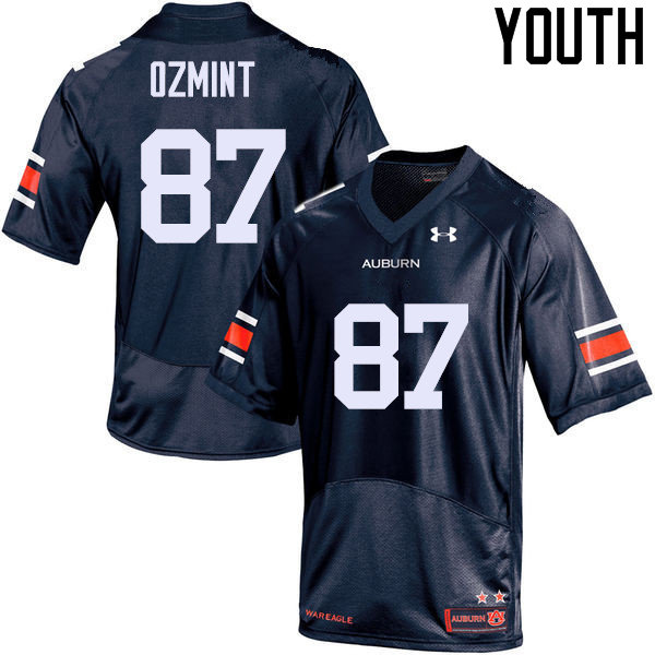 Auburn Tigers Youth Pace Ozmint #87 Navy Under Armour Stitched College NCAA Authentic Football Jersey YEY2574XC